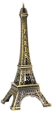 Eiffel Tower Statue Metall Mini Dekorative Paris Eiffelturm Figur Tischdekoration 10 cm, Wohnkultur