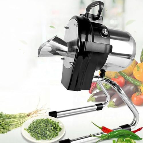 Affettatrice per verdure elettrica, Affetta cipollotto professionale, Tritatutto per cipollotti, Robot da cucina professionale per verdure, Cipolla, Aglio, Zenzero e Peperoncino, Patate, 6000 giri/min