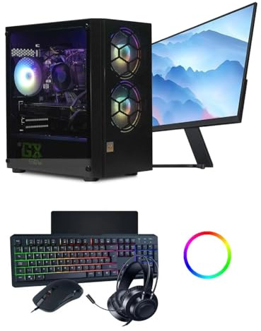 BEDROCK TURBO Gaming PC Bundle: GTX 1080 8GB / Ryzen 5 4500 12 Threads / 16GB Memory / 500GB SSD + 500GB HDD/Wi-Fi/CiT Meta Case/Windows 11