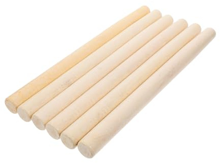CIYODO 6pcs Versatile Farm Tool Handles Wooden Handles for Hoe and Hatchet Long Comfortable