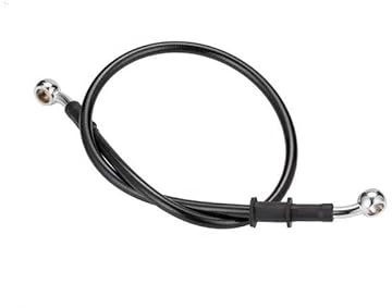Moto Tubo Freno Tubo Flessibile per Freno da 1/8'' Universale per Moto da Corsa Tubo Idraulico Flessibile Giunti A 28 Gradi su Entrambe estremità 300 Mm 500 Mm(A,500MM)