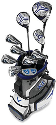 Callaway XT Paket (Junior, Linkshänder, 10-teiliges Set), weiß, Clubs + 1 Stand Bag