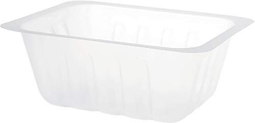 GUILLIN - CAISSIPACK BTFP125 CARTON DE 5000 Barquette Charcutiere 125cc, Plastique, Transparent, 9,1 x 7,1 x 3,5 cm
