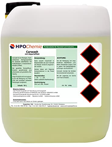 HPOChemie Autoshampoo mit Abperleffekt 3x10ltr.