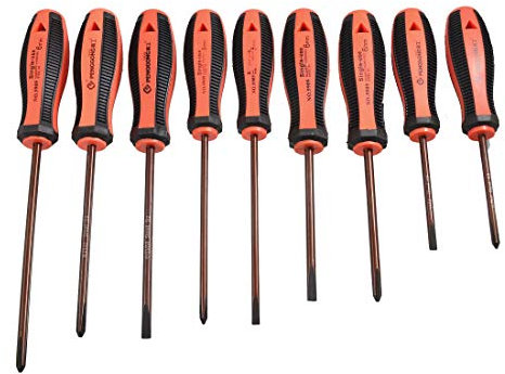 Aexit 9-in-1-Set Verschiedene Größe 5 mm, 6 mm Durchmesser Phillips-Schlitzschraubendreher (682802aa2d4be64b682f36272eca7e99)