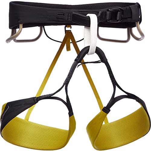 Black Diamond M Zone Harness gul-svart, herrsätesbälte, storlek XL – färg sulfor