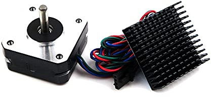 Original LDO pancake Nema 17 Stepper Motor, 1.8deg, 42x20mm, 127g, 18Ncm, LDO-42STH20-1004AS1 zB Titan Aero extruder (1x Motor mit Kühlkörper)