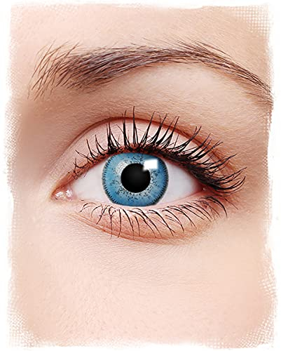 Horror-Shop Cosplay Kontaktlinsen Eisblau als Kostüm Accessoire