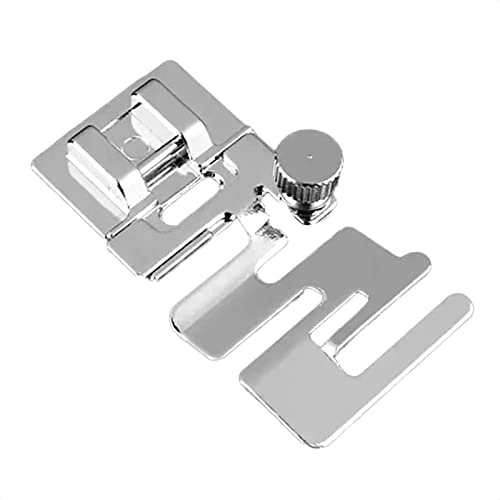 TISEKER Haushaltsnähmaschine Gummiband Stoff Stretch Nähfuß für niedrigen Schaft Snap-On Domestic Brother, Singer, Janome, Babylock, Euro-Pro, Kenmore, Weiß, Juki, Simplicity, Elna