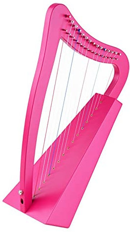 Leier 15-saitiges Leierharfen-Saiteninstrument Mit Tragetasche, Riemen, Reinigungstuch, Stimmschlüssel, Tonabnehmer (Color : 3/4)