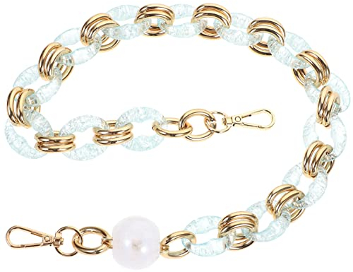 COHEALI Acryl Taschenkette 64cm Transparent Handtaschenriemen Mit Abnehmbaren Schnallen Für Umhängetasche Und Geldbörse Vintage Stil Handtaschenzubehör