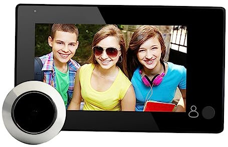 DOITOOL 145degree Visual Peephole Camera Million and Viewing Angle for Door Security Includes Digital Door Viewer Function and Lithium Battery