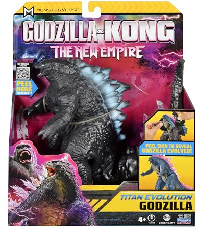 Godzilla x Kong: The New Empire, 7-Inch Authentic Titan Evolution Godzilla Action Figure Toy, Iconic Collectable Movie Character, Suitable for Ages 4 Years+