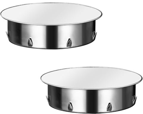 Coperchio per foro per camino, 125 mm, 2 pezzi in acciaio inox, copertura per tubo della stufa, tappo per tubo del fumo, tappo cieco per tubi del forno con diametro di 125 mm