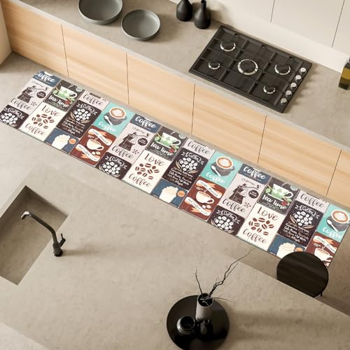Comart - Tappeto Cucina Malaga - PVC Impermeabile - 55x270 cm Coffee