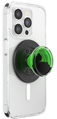 PopSockets Phone Grip for MagSafe, Secure Magnetic Phone Grip & Stand, Hands-Free Kickstand, Wireless Charging Compatible - Tidepool Lava Lamp Absinthe