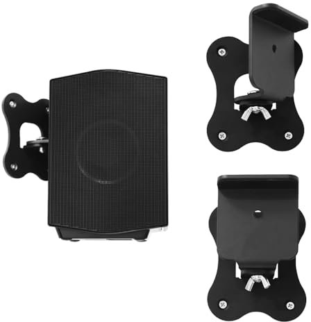 EUGOOCX Soporte de pared de metal para altavoces traseros Samsung HW-Q990C/HW-Q990B/HW-Q990D/HW-Q930, sistema de sonido envolvente de cine en casa, accesorios de montaje en pared (1 par negro)