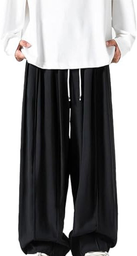 Generisch Tai-Chi-Hosen Komfortabel Kampfsport Taiji Training Hose Atmungsaktiv Chinesische Kampfkunst Tai Chi Kung Fu Qigong Shaolin Weite Beine Knickerbocker für Damen Herren,01,4XL