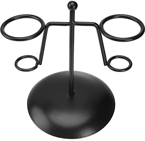 Amosfun 2 Stk Eisstand Buffet-Zubehör Eiscreme-Halter Eistütenhalter Eiscreme-Verkaufsständer für Konditoreien Eisstände Eishalter Kunstständer aus Eisen Lagerregal aus Eisen Black