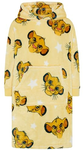 Disney Le Roi Lion - Sweat à Capuche Unisexe Surdimensionné - Pull Couverture pour Enfants avec Grande Poche Avant - 5-6 Ans: 116cm