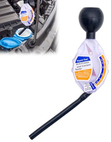 KFZ Frostschutzprüfer, Auto Kühlmittel Tester, Auto Frostschutzprüfer Kühlmitteltester, Kühlerfrostschutz Messgerät bis Zu -43°-13° Frostschutzprüfgerät im Wasserbehälter für Kraftfahrzeuge Zubehör