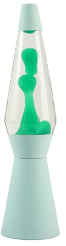 I-TOTAL® - Lampada Lava, Effetto Bolle, Lava Lamp Colorata (Verde pastel)