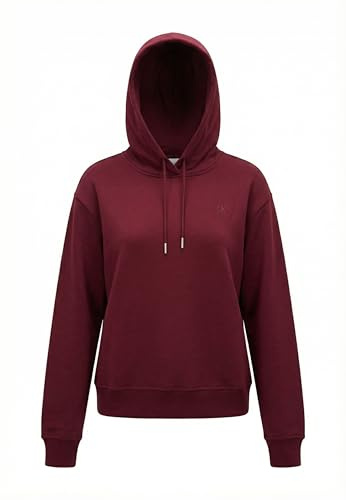 Calvin Klein Donna Felpa con Cappuccio Monogram Terry con Logo