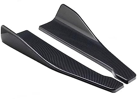 Falda Lateral Coche Accesorios Universales para Coche Faldón Lateral para Coche Alerón para Parachoques, Alerones para Coche De 48CM Longitud para Accesorios para Coche Faldón Lateral(Carbon Look)