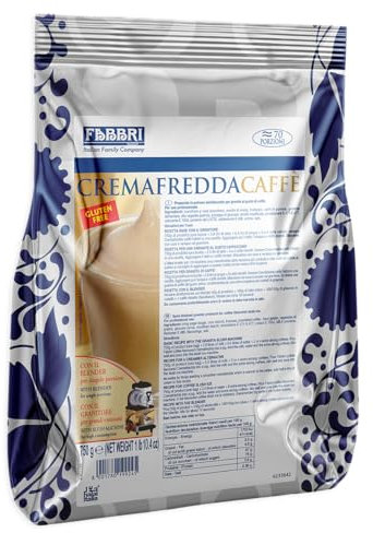 CremaFredda Caffè Preparato in Polvere per Granite al Gusto Caffè, Senza Glutine (Gluten Free) per fabbri 750g