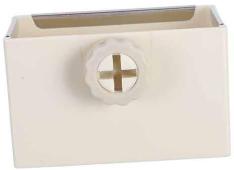 Beige Cuenco Fijo, para Conejos y Cobayas Plástico para Jaula