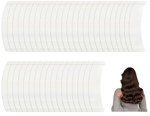 42 Cintas Adhesivas Pelucas Doble Cara Impermeables Invisibles Resistentes | adhesion permanente duradera, compatible encaje frontal, recorte a medida facil, fijacion segura, facil de limpiar