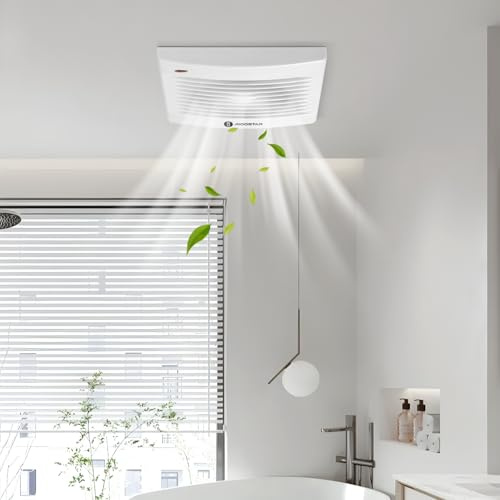 Aigostar Extractor de Baño, Extractor de Aire Silencioso con válvula Anti retorno, 18W Para Huecos 150mm, Ideal para Baño, Cocina, Garaje, Sótano, 2 Piezas