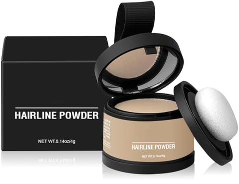 Poudre Hairline 4g,Hair Root Concealer,14 Couleurs Poudre Cheveux Waterproof,Poudrè De Retouche De Racines,Poudrè Invisible Couverture Les Ligne Des Cheveux,Facile à Appliquer (Light Blonde)