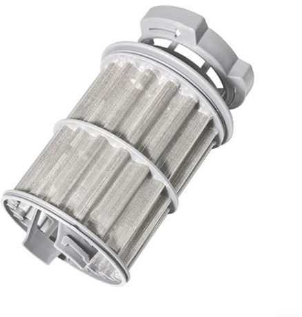 Filteilect Filtro colador para lavavajillas y lavavajillas, pieza de repuesto 00645038 645038, plástico gris, 14,7 x 10,7 cm