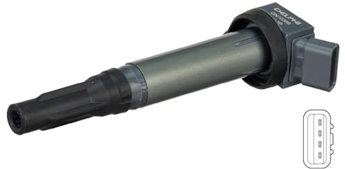 DELPHI GN10366-12B1 Zündspule 12V Kompatibel mit TOYOTA Yaris Schrägheck P9 9091902257 9091902250 9091902255