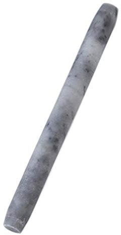 DCMIN Marmor Antihaft Rolling Pin Nudelholz Teigroller für Pizza Pie Kekse Gebäckplätzchen (Color : Gray, Size : 25.2cmx2.6cm)