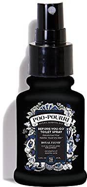 Poo-Pourri Toilettenspray Royal Flush Eukalyptus und Minze 41 ml. Natürliche ätherische Öle der Grünen Minze, die Badezimmergeruch beseitigen