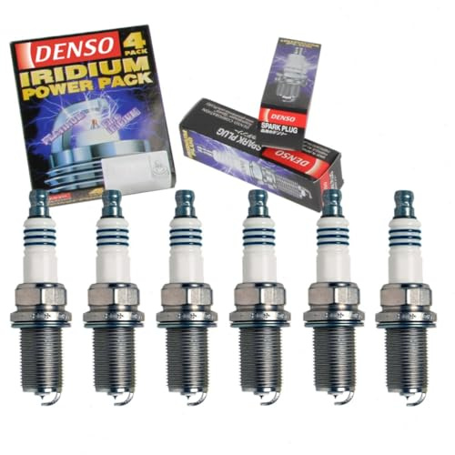 6 pc DENSO Iridium Power Spark Plugs compatible with Toyota Highlander 3.5L V6 2008-2016