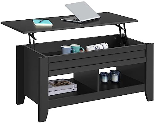 Yaheetech Mesa Centro Elevable Mesa de Café para Salón