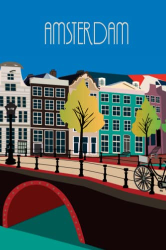 Amsterdam: Vokabelheft Niederländisch, leeres Heft zum ausfüllen mit 60 Seiten und je 2 Spalten, DIN A5, zweispaltig, Holländisch, Niederländisch lernen