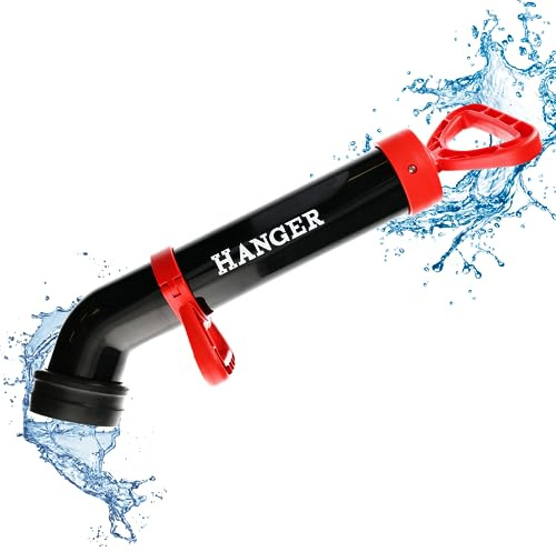 Pompe à déboucher 2 embouts - Très facile à utiliser - Haute qualité pour toutes canalisations - Efficacité nette - Toilettes Salle de bain Gros travaux