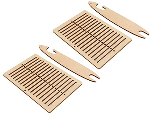 HEEPDD Weaving Tool Craft Weaving Kit Easy to Use Knitting Machine Kit DIY Making Weaving Pappelholz Haushalt Weaving Kit Weaving Kit Craft