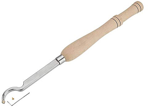 Herramientas de torneado de Madera con Punta de carburo Hueco, Herramienta de cincel de Torno con Cortador de inserción de carburo Redondo, raspador de gubia para Aficionado a la Madera o bricola