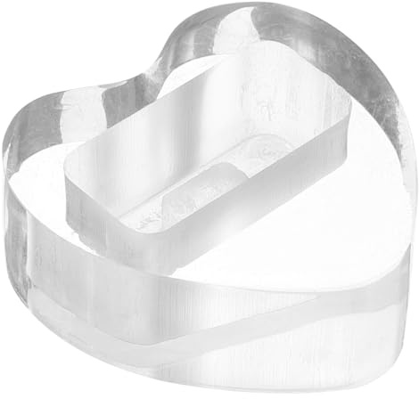 Toyvian Herzförmiger mit Acryl Displayständer Kazoo Leichter Aufbewahrungshalter Feiner Verarbeitung für Tisch und Schaukasten