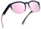 Myiaur Occhiali da sole polarizzati, protezione UV da donna, alla moda, design per la guida e lo sport, Lente A2 Nero Rosa Telaio Rosa, L