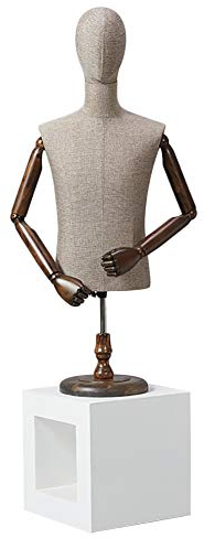 Nähen Mannequin Manikin männliche Schneiderpuppe mit Kopf, Mannequin Torso Schneider/Schneider Dummy für Display Herren Mäntel, Jacken, T-Shirts, Weste