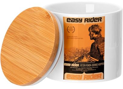 Fabulous Bambus Deckel Keramik Topf - Easy Rider Old Vintage Kino Film Poster - 473 ml (16 oz) - Topf