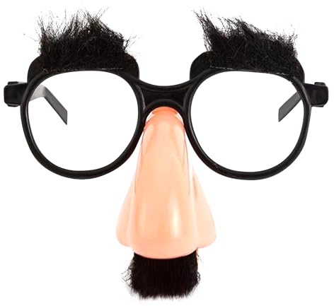 CXNXFD Disguise Gläser Lustige große Nase Augenbrauen Schnurrbart Requisiten für Prank Tool Party Favor Karneval Halloween Party Performance