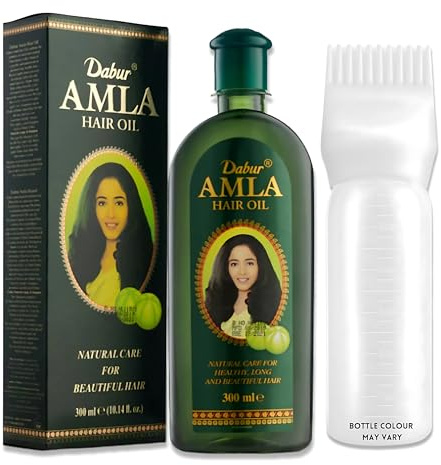 Amla Hair Oil Bundle – Growth Oil 300ml & Mahn K Collection Oil Applicator Bottle | Indian Remedy for Hair Growth & Scalp Care | Hair Oils for Hair Growth & Nourishment