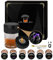 ANBEISTEE Kit di Fumo di Whisky Elettrico Portatile - Kit di Fumo di Cocktail Multifunzionale Ricaricabile con 6 Truciole di Legno (Senza Butano) - Accendino Incorporato